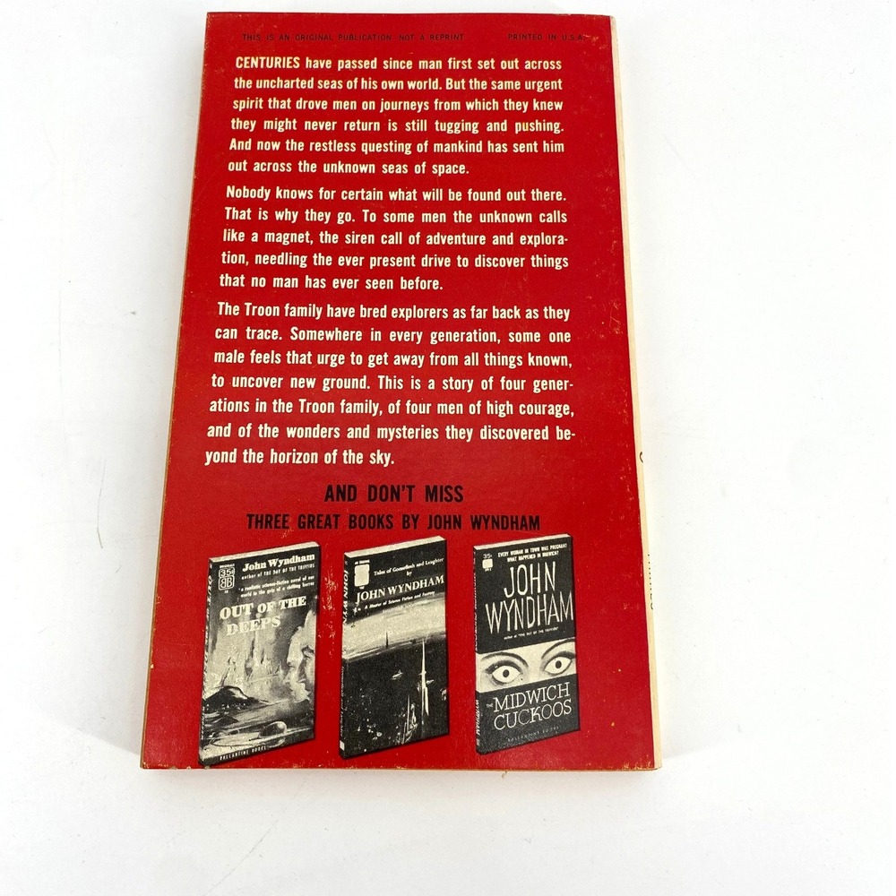 The Outward Urge by John Wyndham 1959 Ballantine 341 K 1st Printing Paperback - Picture 2 of 6